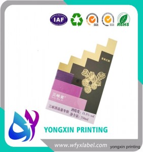 Brand design wine bottle label in rolls