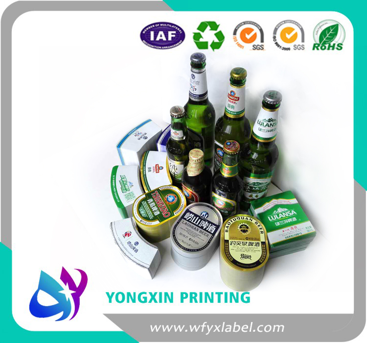 Export quality high glossy beer bottle labels