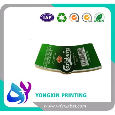 Aluminium foil beer bottle labels